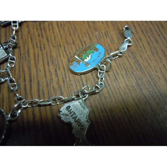 Vintage 21gram sterling silver charm bracelet - Picture 3 of 4